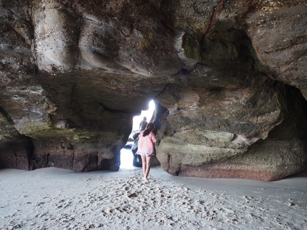 Caves Beach sea caves